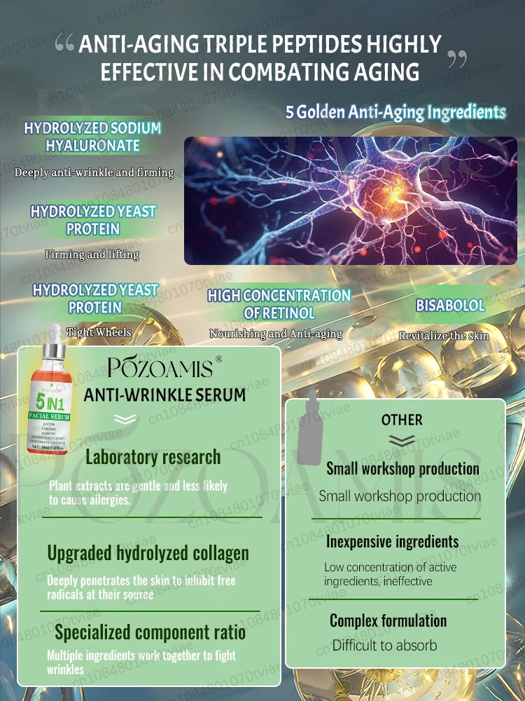 New 5-in-1 serum Wʀɪɴᴋʟᴇ-ғʀᴇᴇ, Aɴᴛɪ-Aɢɪɴɢ