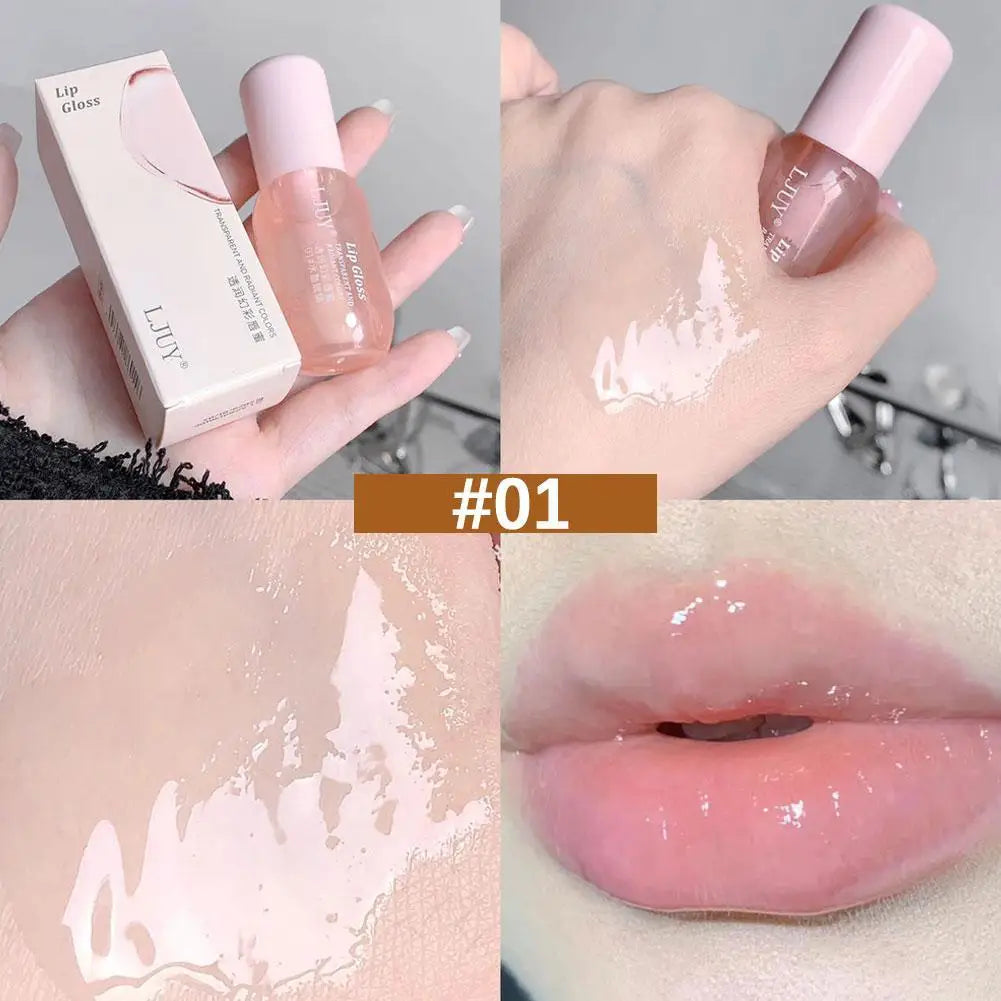 Moisturizing Lip Oil Hydrate And Soften Lip Transparent Jelly Balm Oil Unisex Fruit Lip Gloss Clear Crystal Autumn And Winter