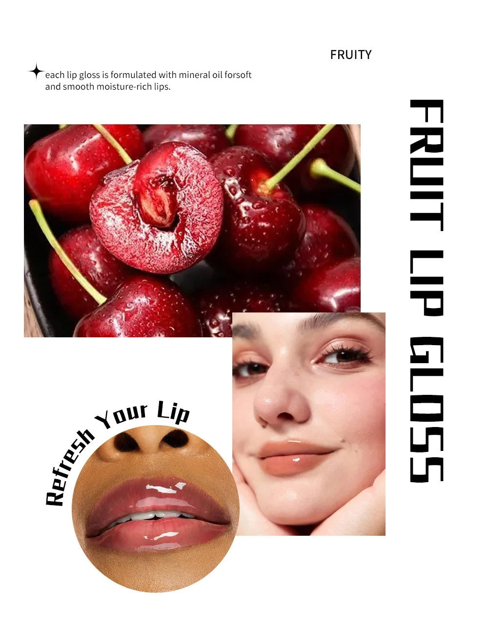 Moisturizing Lip Balm Fruit Lip Oil Gloss Care of the Lips Transparent Fullness LipGloss Soft Tube Makeup Applicator Beauty Care