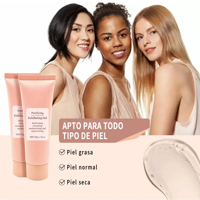 50g Face Exfoliating Gel Deep Pore Cleanser Gentle Exfoliate Oil Control Smooth Soften Moisturizing Facial Scrub Clean pores
