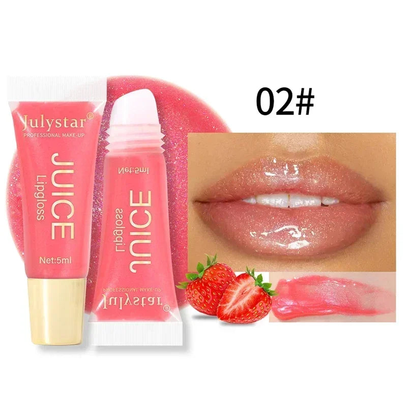 Moisturizing Lip Balm Fruit Lip Oil Gloss Care of the Lips Transparent Fullness LipGloss Soft Tube Makeup Applicator Beauty Care