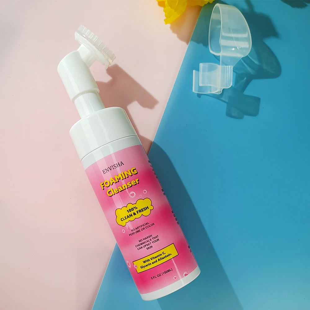 ENVISHA Foaming Cleanser Face Skin Care Oil Control Cleansing Exfoliating Mousse Smooth Moisturizing Whitening Shrinking Pores