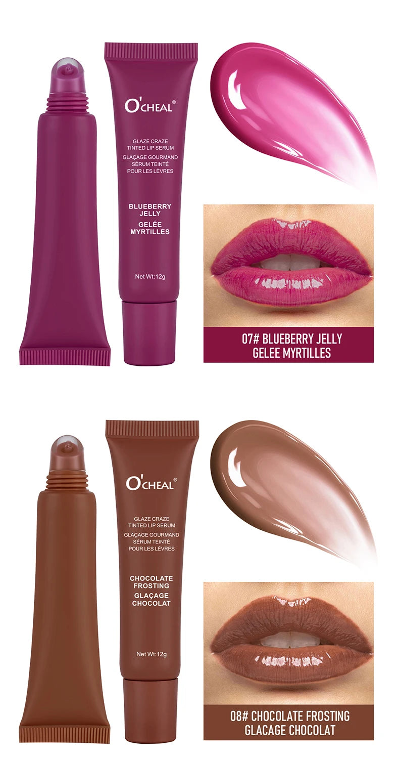 Moisturizing essence lip gloss, gloss lip makeup, durable color locking, multi color options, ideal holiday gift for girls