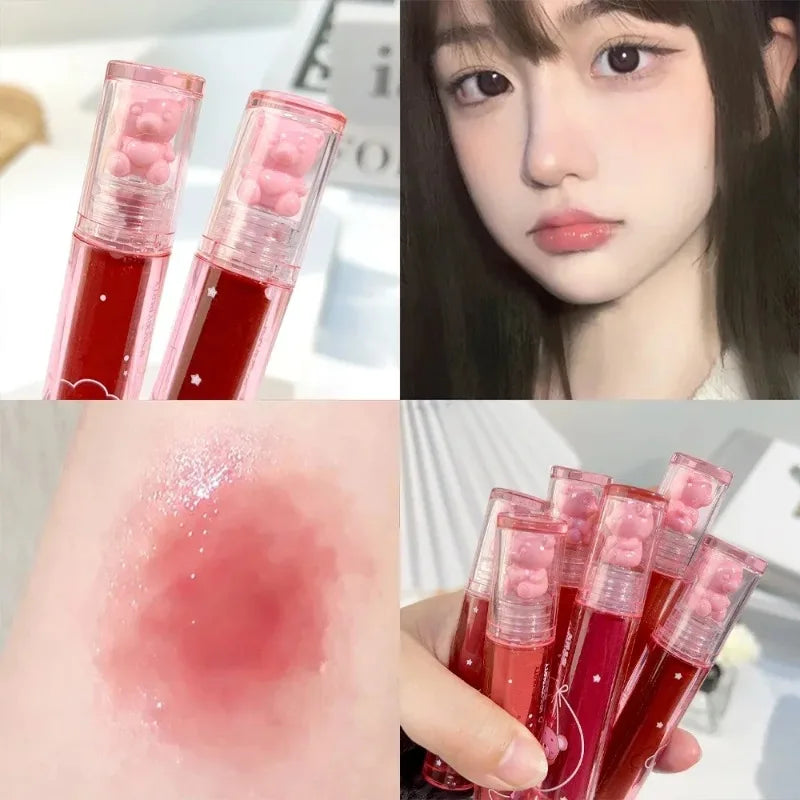 Moisturizing Mirror Lip Gloss Lasting Crystal Glossy Water Light Lip Glaze Nude Red Liquid Lipstick Women Lips Makeup Cosmetics