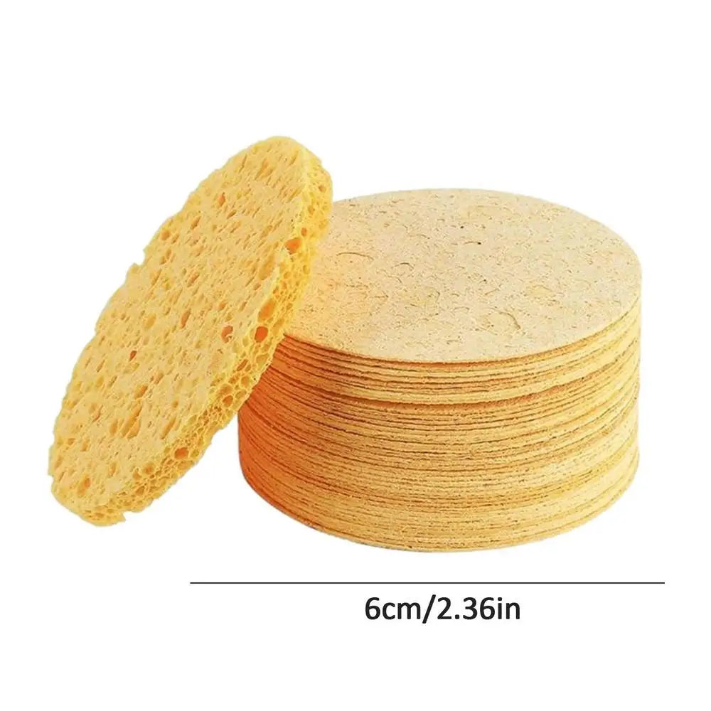 30pcs cleansing sponges Face Scrubber Sponge Compressed Facial Exfoliation Sponge cleansing sponges Makeup Removal Sponge Pad
