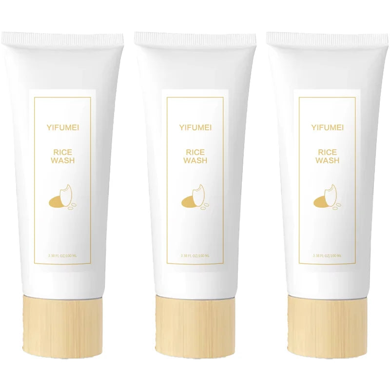 Rice Facial Cleanser Soothing Oil Control Face Wash Moisturizing Brightening Hydrating Face Cleanser Firming For Sensitive Skin