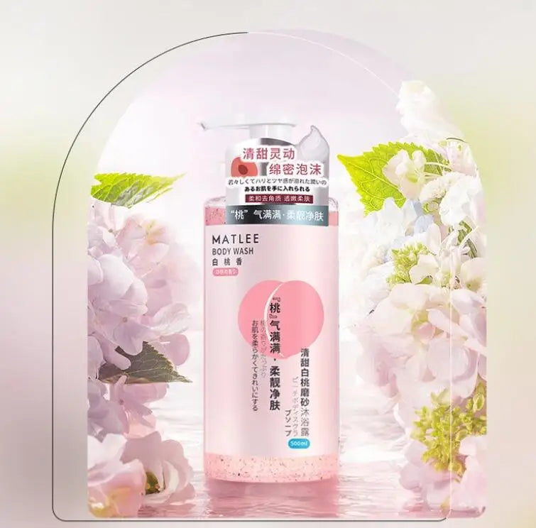 500ml/bottle MATLEE Fresh Fragrance Gentle Cleaning Moisturizing Scrub Bodys Exfoliating Repair Chicken Skin Special Shower Gel