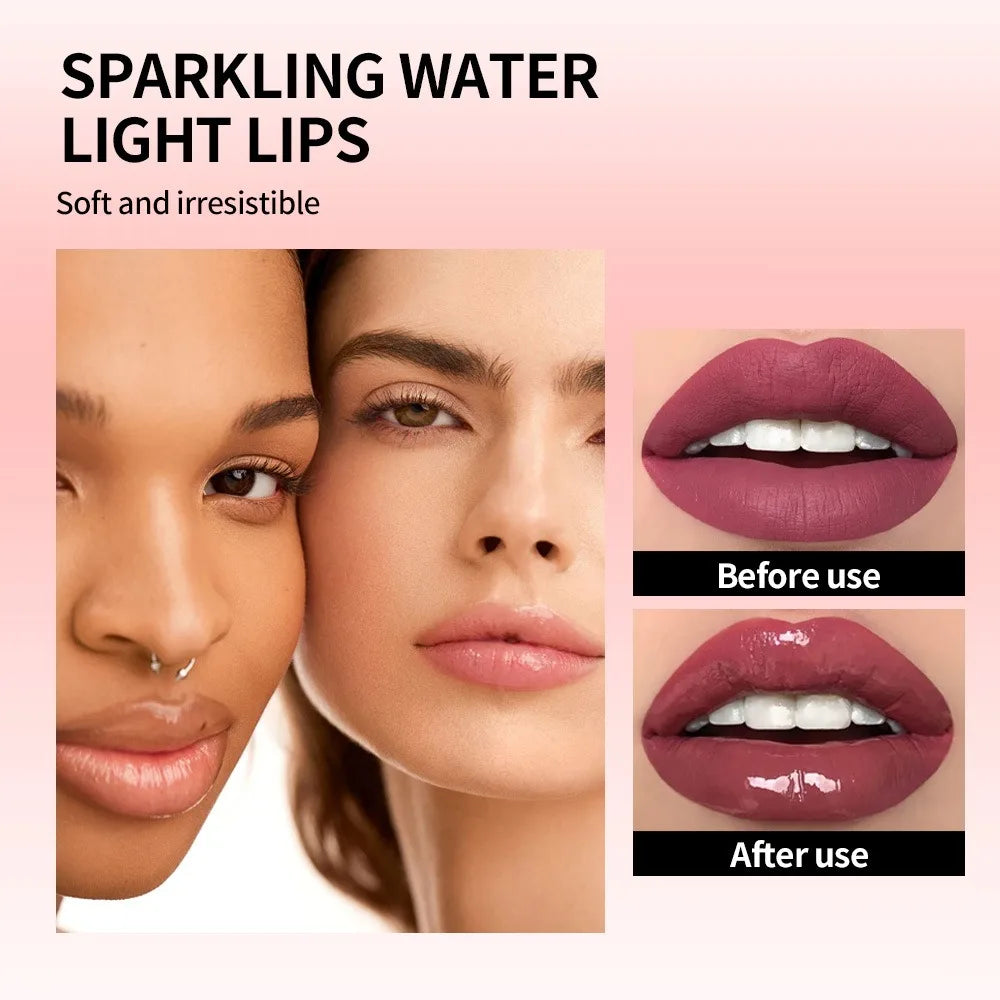 Moisturizing Lip Balm Fruit Lip Oil Gloss Care of the Lips Transparent Fullness LipGloss Soft Tube Makeup Applicator Beauty Care