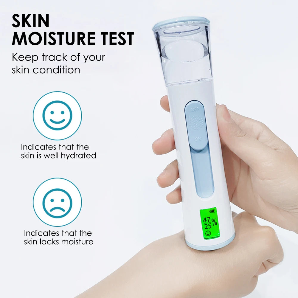 Electric Blackhead Remover Device and Mist Sprayer Face Skin Tester Skin Care Set Black Dots Vacuum Suction Face Cleaner Nourish