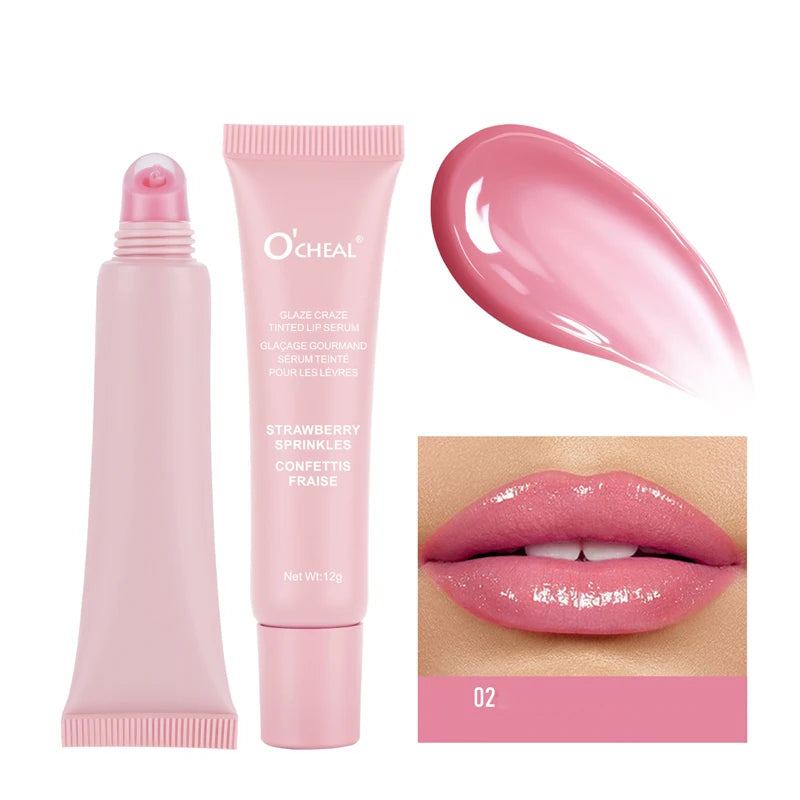 Moisturizing essence lip gloss, gloss lip makeup, durable color locking, multi color options, ideal holiday gift for girls
