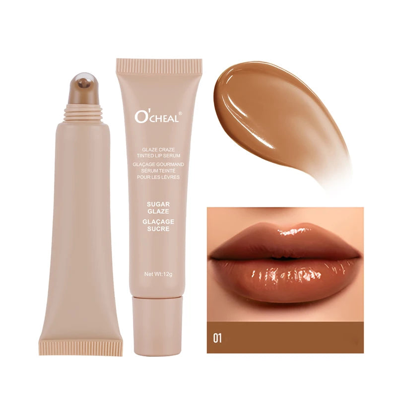 Moisturizing essence lip gloss, gloss lip makeup, durable color locking, multi color options, ideal holiday gift for girls