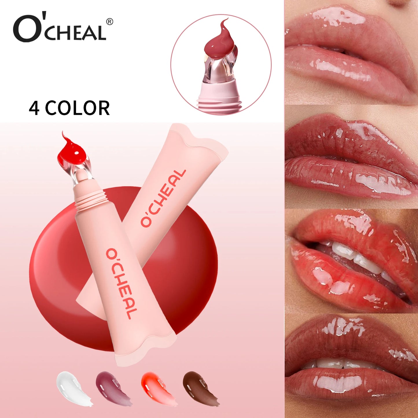 Moisturizing Tinted Lip Gloss Gentle Skin Friendly Deeply Hydrates & Plumps Lips All Day Radiant Color Sensitive Lips