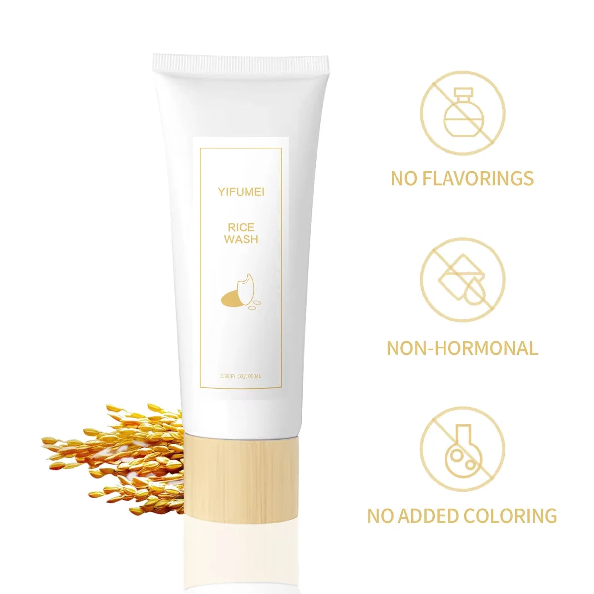 Rice Facial Cleanser Soothing Oil Control Face Wash Moisturizing Brightening Hydrating Face Cleanser Firming For Sensitive Skin
