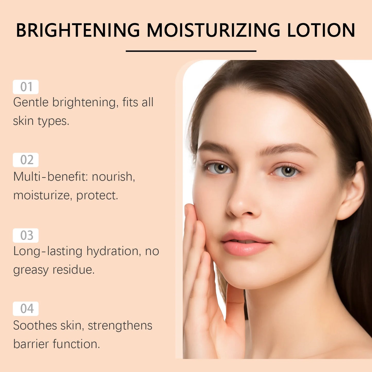Brightening Moisturizing Lotion - Gentle hydration to nourish and brighten facial skin, providing moisture and protection