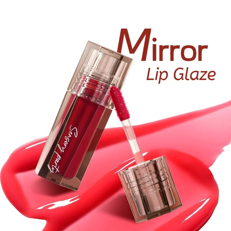 Moisturizing Water Glow Lip Gloss, High Shine Lip Glaze, Non Sticky Non Transfer, Long Lasting Waterproof Hydrating Lip Makeup