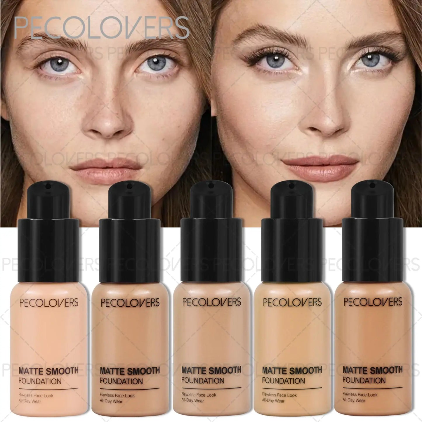 Waterproof Long-Lasting Foundation,Matte Finish,Concealer Foundation,Everyday & Special Events Makeup