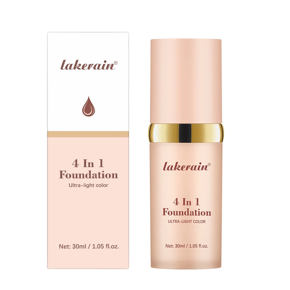 4 In 1 Color Changing Foundation Moisturizer Longwearing Waterproof Concealer Even Skin Toning Sunscreen Spf 30 Whitening Makeup