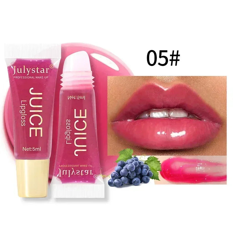 Moisturizing Lip Balm Fruit Lip Oil Gloss Care of the Lips Transparent Fullness LipGloss Soft Tube Makeup Applicator Beauty Care
