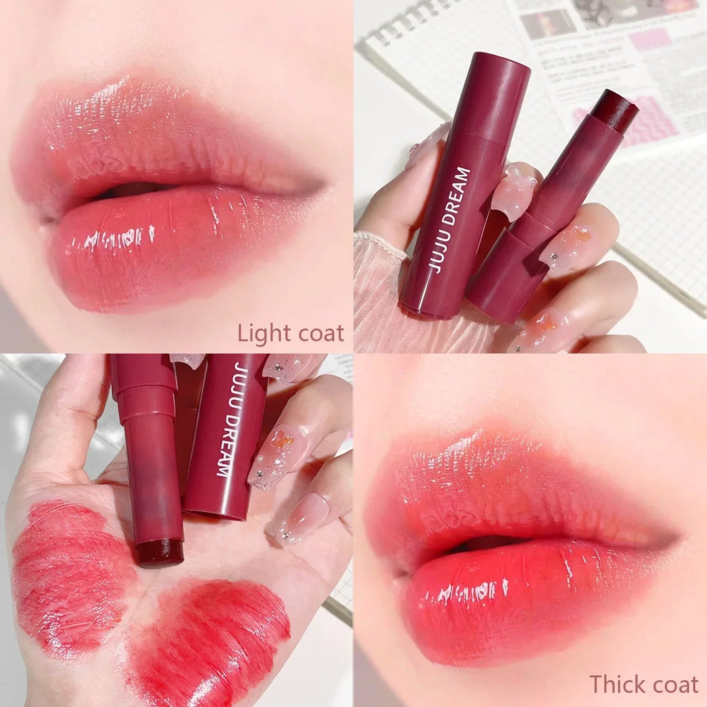 3 piece set Moisturizing, Hydrating, Lightening lip lines, Color rendering, Long-lasting makeup, Nourishing lip set