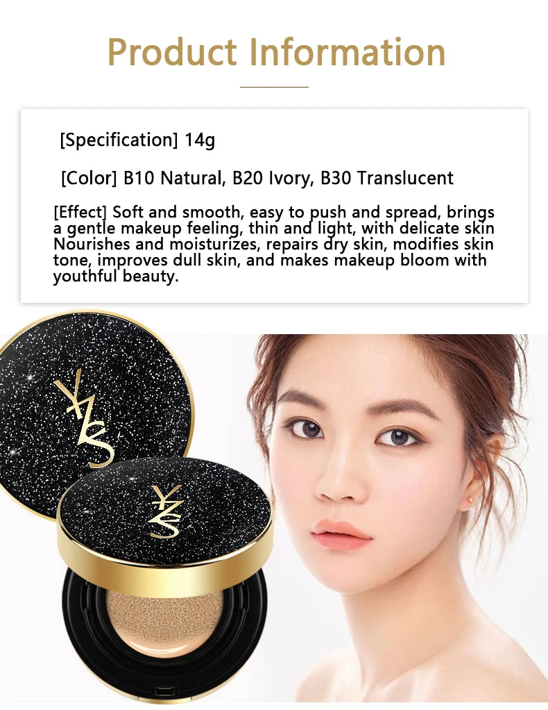 3-color moisturizing concealer,air cushion,BB cream,Light Moisturizing Isolation Cream,liquid foundation,Natural setting Makeup
