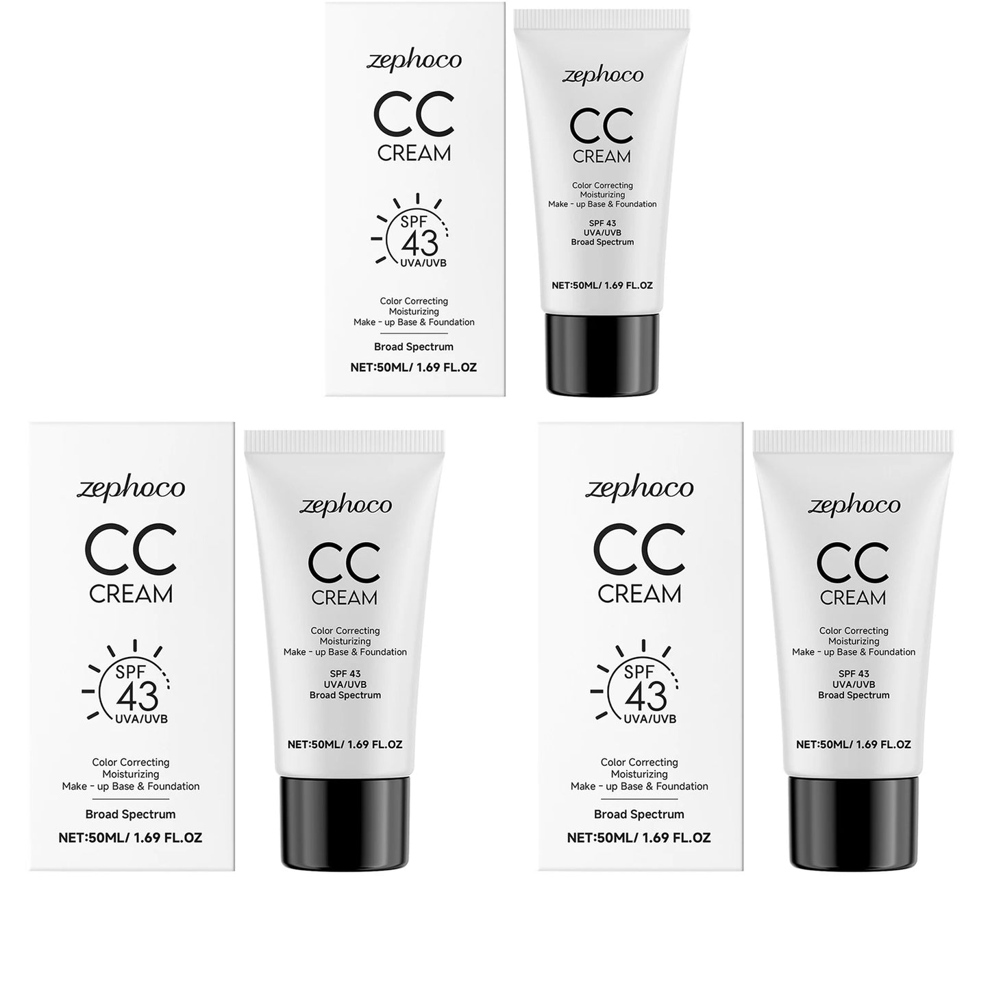 Sunscreen Moisturizing Liquid Foundation Lightweight Long Lasting Hydrating Brightening Oil Control Not Easy To Fade CC Cream