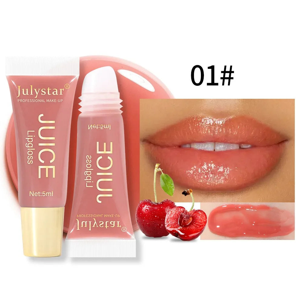 Moisturizing Lip Balm Fruit Lip Oil Gloss Care of the Lips Transparent Fullness LipGloss Soft Tube Makeup Applicator Beauty Care
