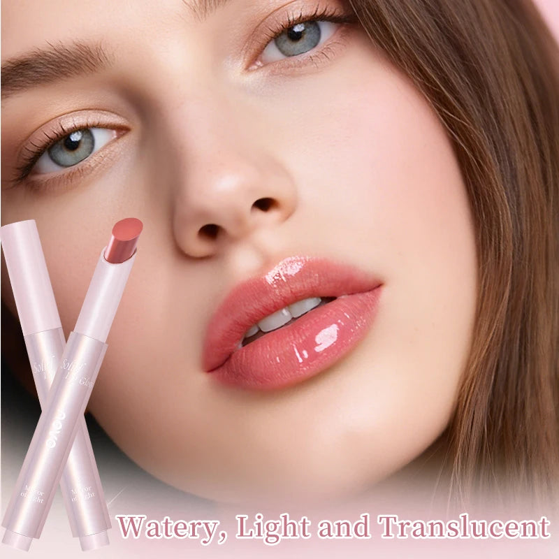 Moisturizing Mirror Lipstick, Nourishing Lip  Glaze, Long-Lasting Waterproof Non-Stick Cup, Highpigment Lip Gloss,All Skin Types