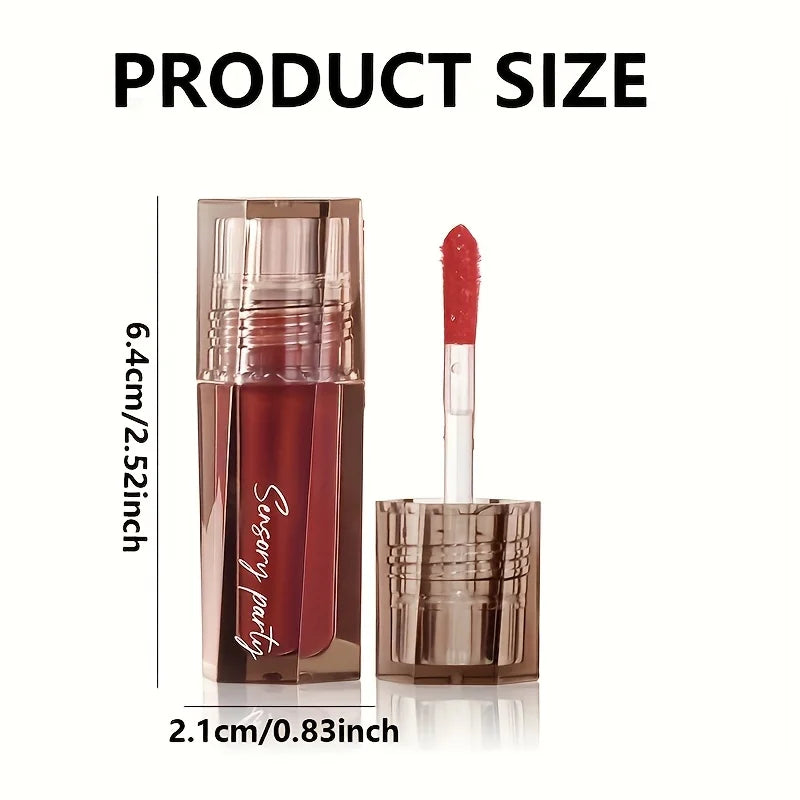 Moisturizing Water Glow Lip Gloss, High Shine Lip Glaze, Non Sticky Non Transfer, Long Lasting Waterproof Hydrating Lip Makeup
