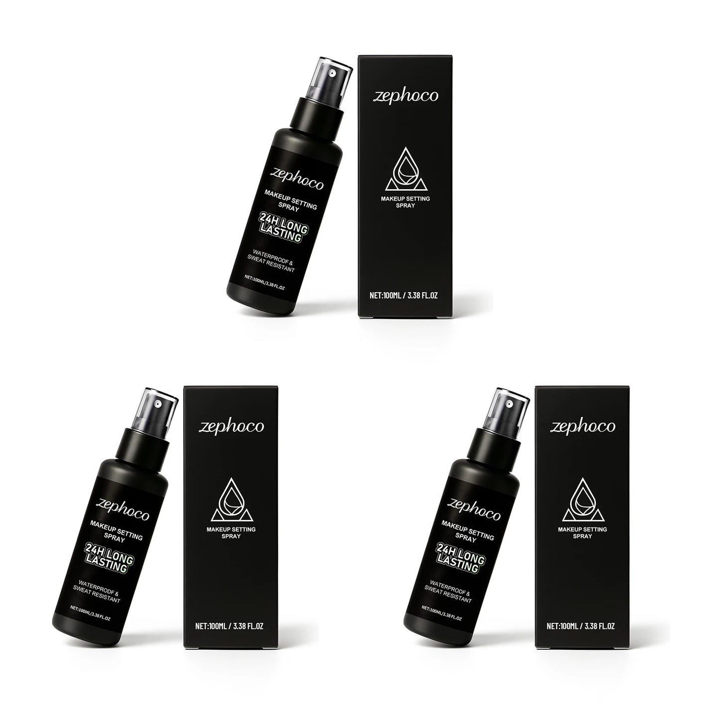 Makeup Setting Spray Hyaluronic Acid Moisturizing Waterprodf Sweat Resistant Fast Drying Lightweight 24h Longlasting Fixing Mist
