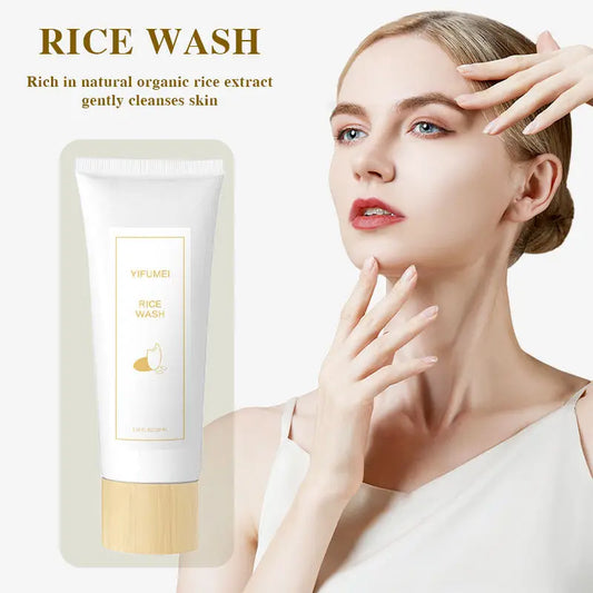 Rice Facial Cleanser Soothing Oil Control Face Wash Moisturizing Brightening Hydrating Face Cleanser Firming For Sensitive Skin