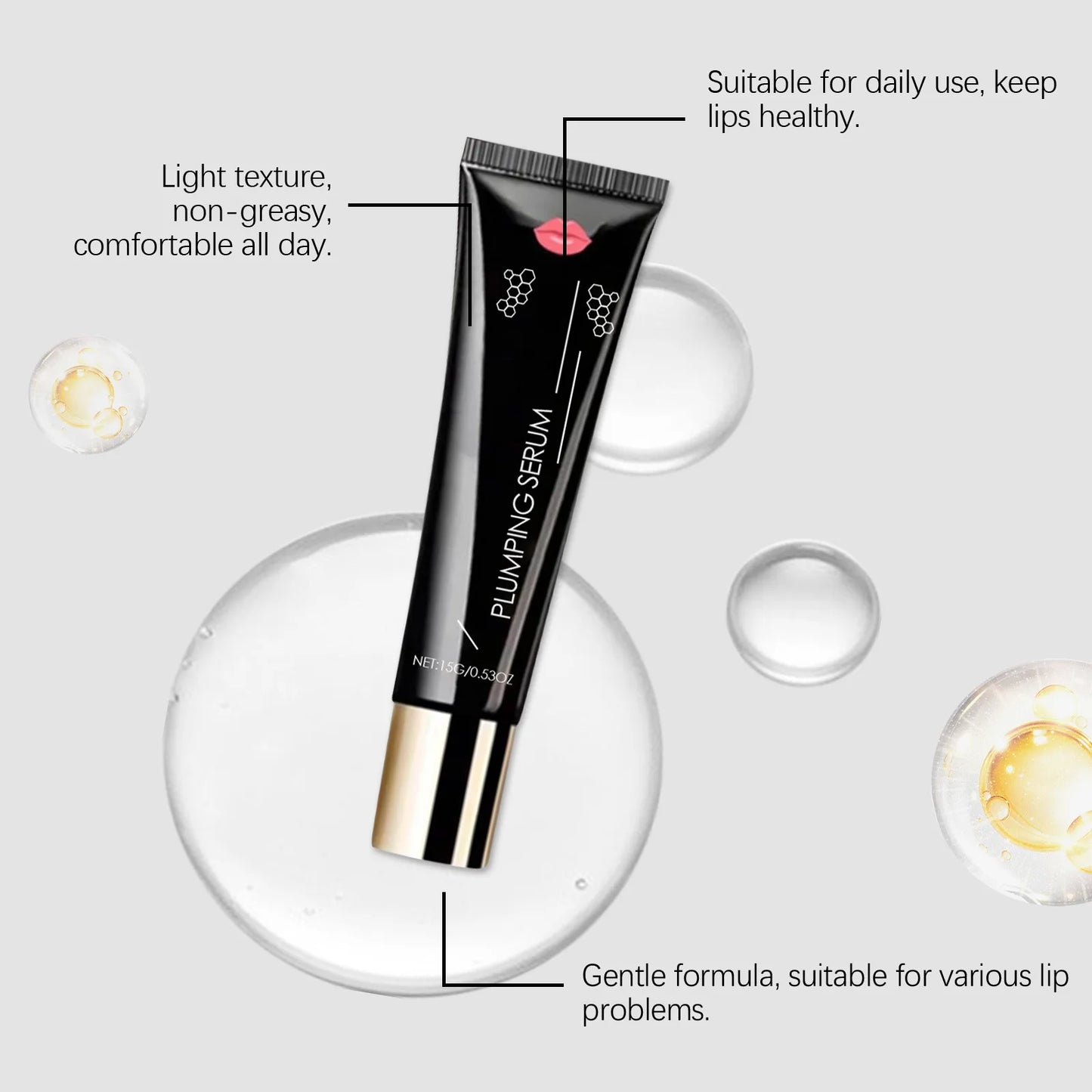 Moisturizing Lip Oil Plumping Gloss Lip Reduce Wrinkles Deep Nourishing Remove Dead Skin Smoothing Hydrating Repairing Lip Serum