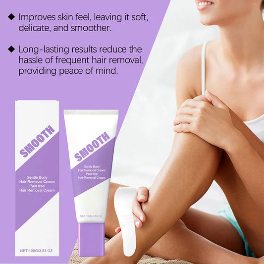 Gentle Hair Removal Cream Nourishing Delicate Moisturizing For The Skin Portable Hair Removal Cream For Daily Body Cleansing