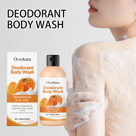 Persimmon Refreshing Body Wash: Gentle in cleansing, it leaves the skin smooth, moisturized and fragrant.