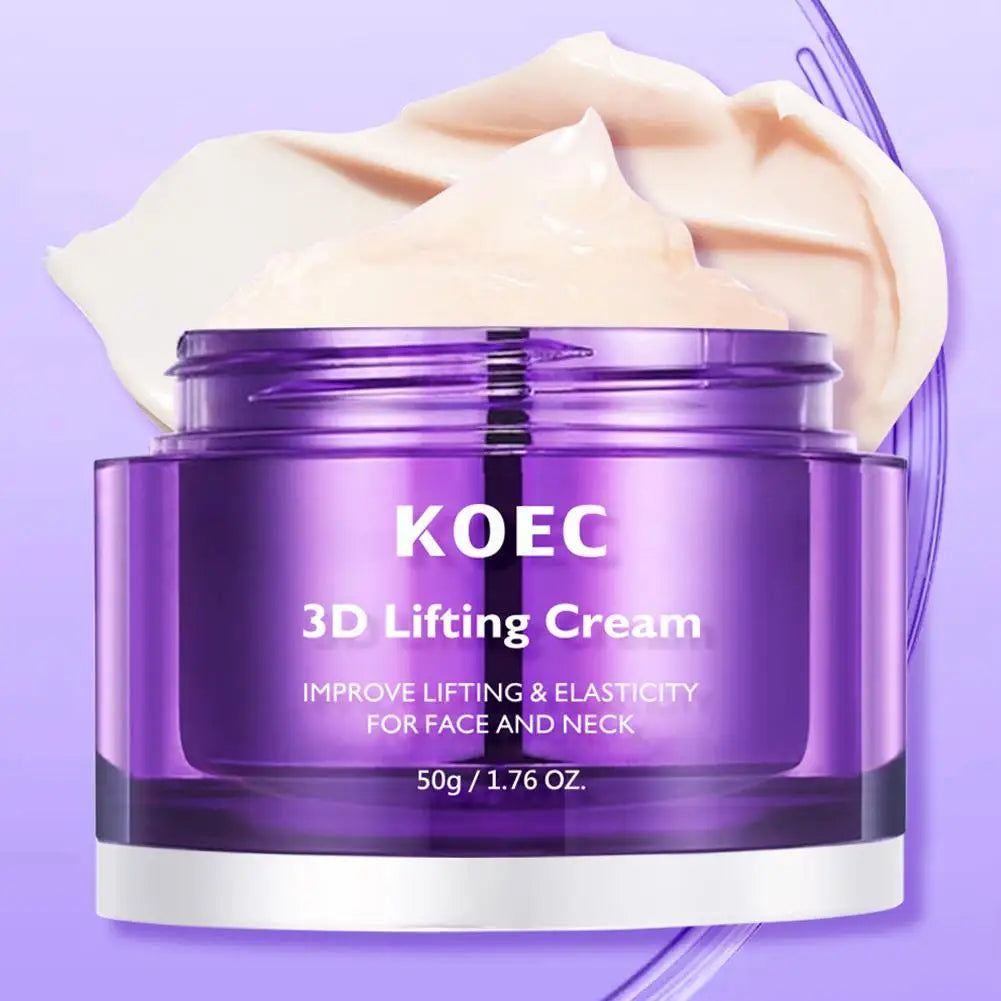 3D Lifting Firming Skincare Trio: Mist/Cream/Serum, Deep Hydration Antiaging Enhance Skin Elasticity Shrink Pores Smoothing Skin