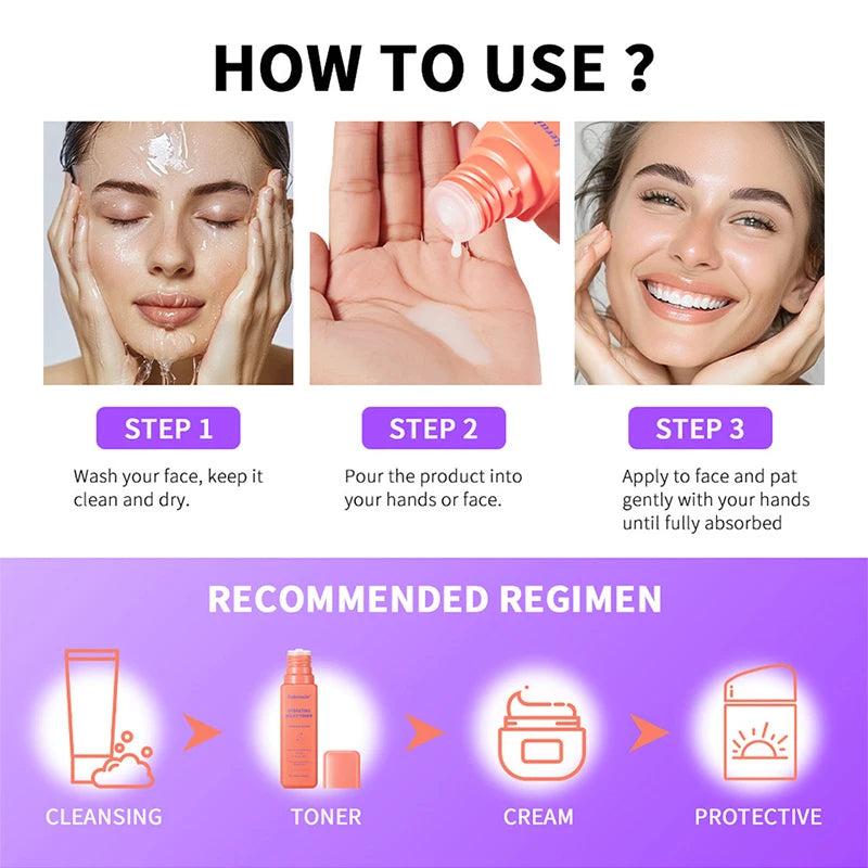 Moisturizing Toner 100ml Deep Moisturizer Brightening Wrinkle Smooth Skin Pre-makeup Skin Care Facial Care Moisturizer Toner