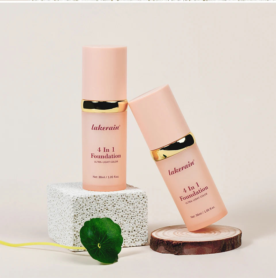 4 In 1 Color Changing Foundation Moisturizer Longwearing Waterproof Concealer Even Skin Toning Sunscreen Spf 30 Whitening Makeup