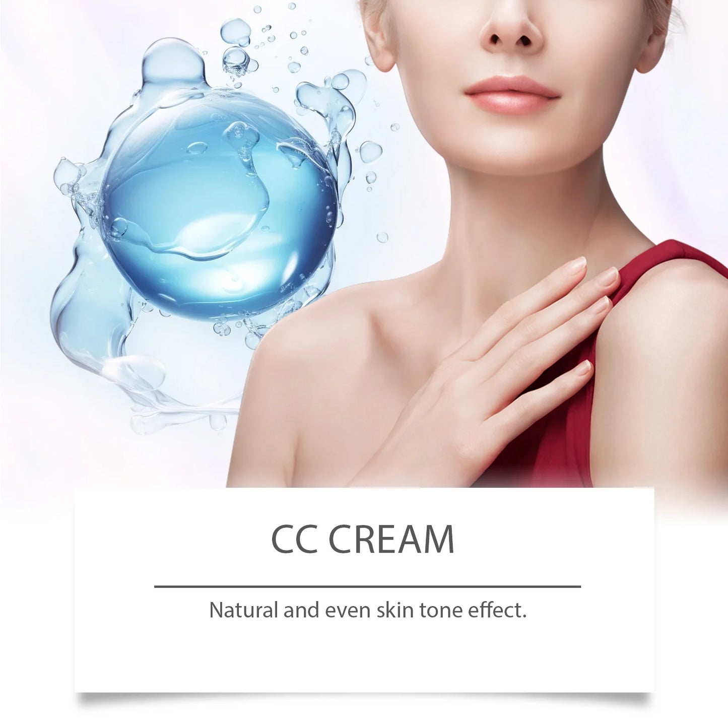Sunscreen Moisturizing Liquid Foundation Lightweight Long Lasting Hydrating Brightening Oil Control Not Easy To Fade CC Cream