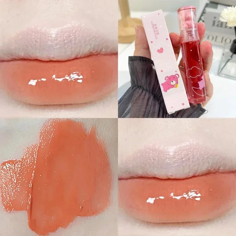 Moisturizing Mirror Lip Gloss Lasting Crystal Glossy Water Light Lip Glaze Nude Red Liquid Lipstick Women Lips Makeup Cosmetics