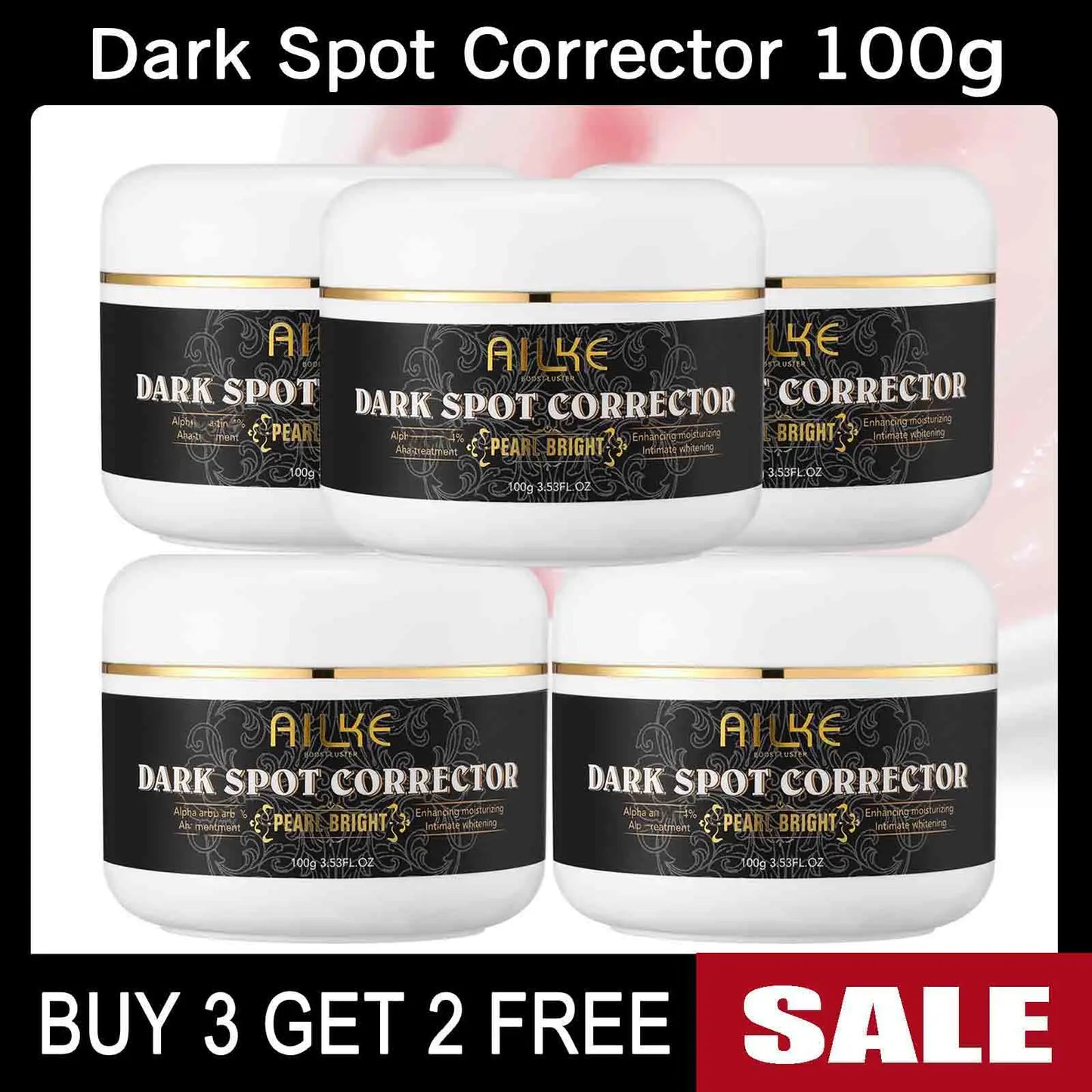 AILKE Collagen Skin Care Kit, Reduce Spots, Whitening, Even Skin Tone, For Dark Skin, Black Skin, African Skin, Caramel Skin