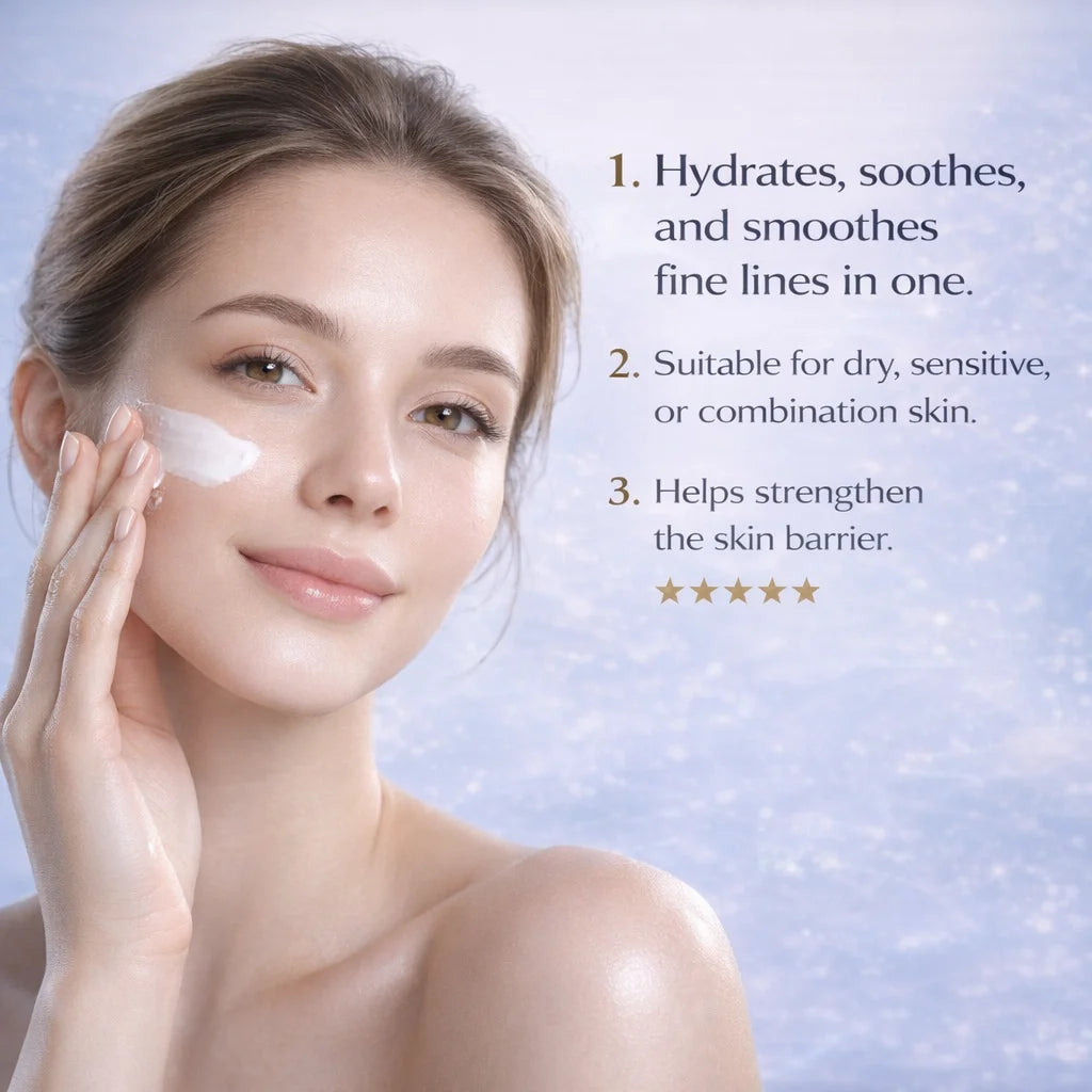 AM/PM Modern Moisturizer Hydrating Face Cream with Peptides, Ceramides for Dry, Sensitive, Combination Skin, Non-Greasy,60g
