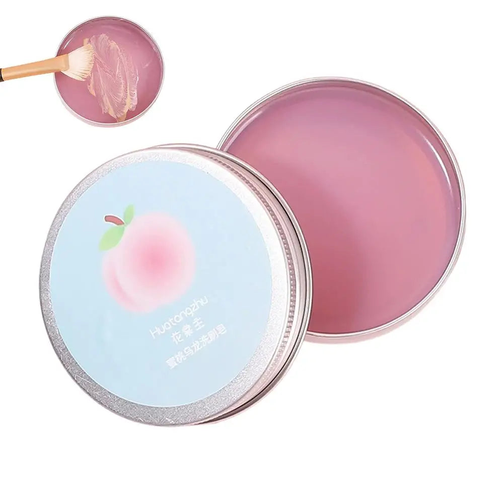 Makeup Brush Cleaner Gentle Effective Cleansing Low Foam Formula Quick Rinse Sponges Puffs Peach Oolong Scent Refreshing