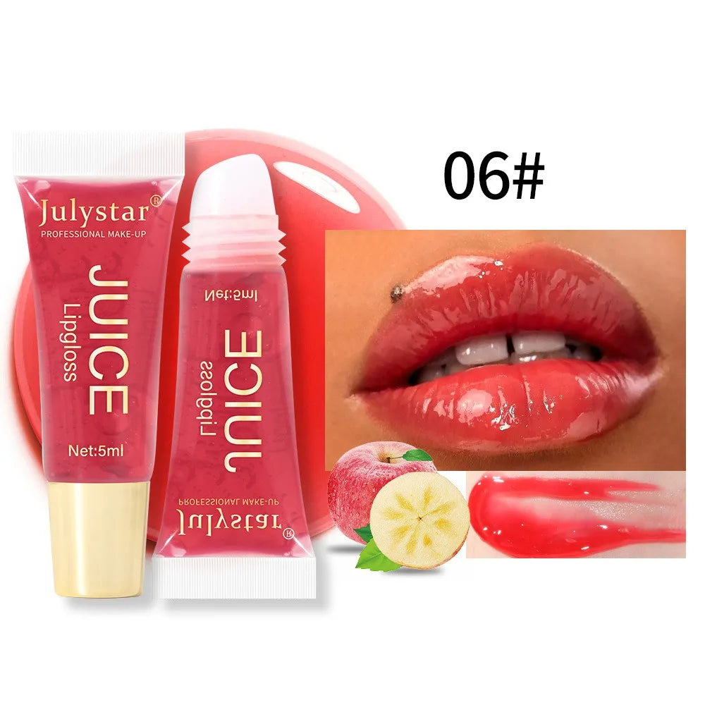 Moisturizing Lip Balm Fruit Lip Oil Gloss Care of the Lips Transparent Fullness LipGloss Soft Tube Makeup Applicator Beauty Care