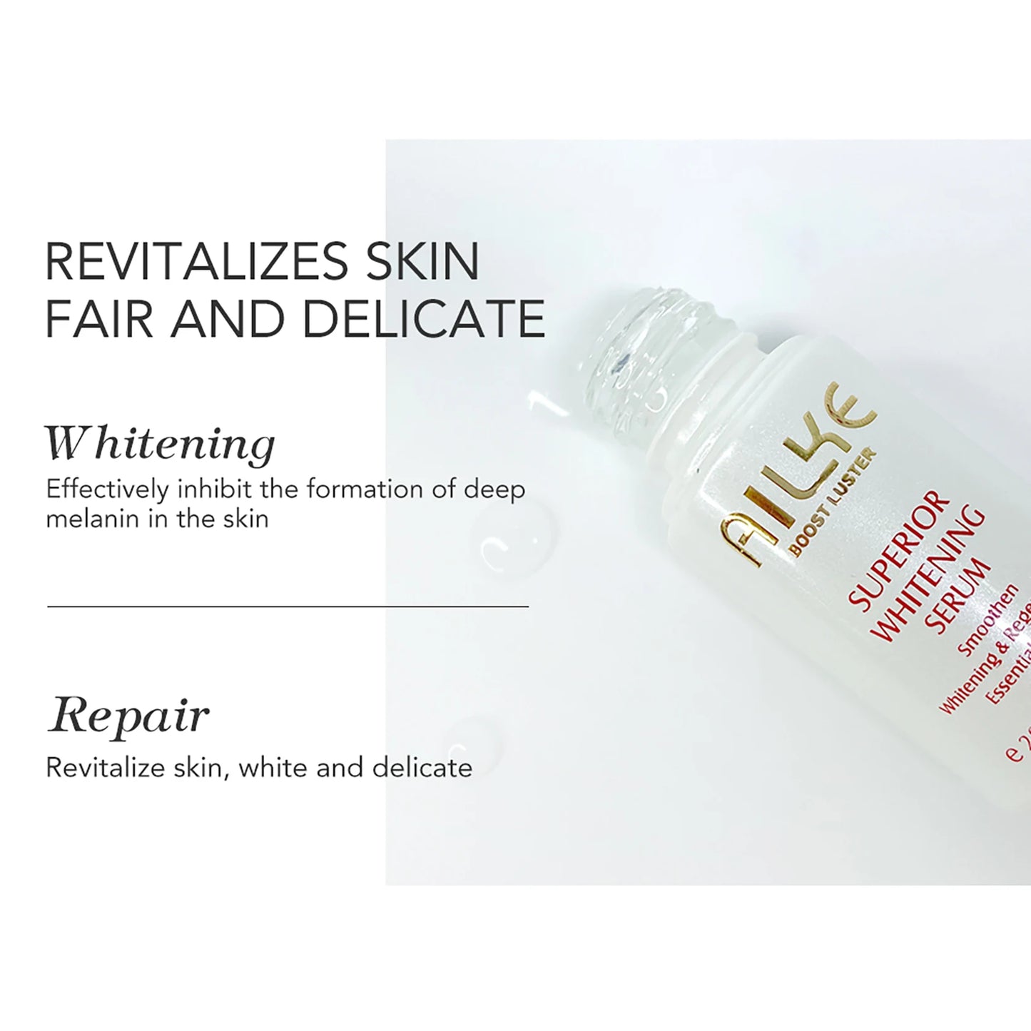 AILKE Whitening Skin Care Set For All Skin Types, Contain Glutathione, Vitamin C, Smooth Skin, Reduce Melanin And Pigmentation