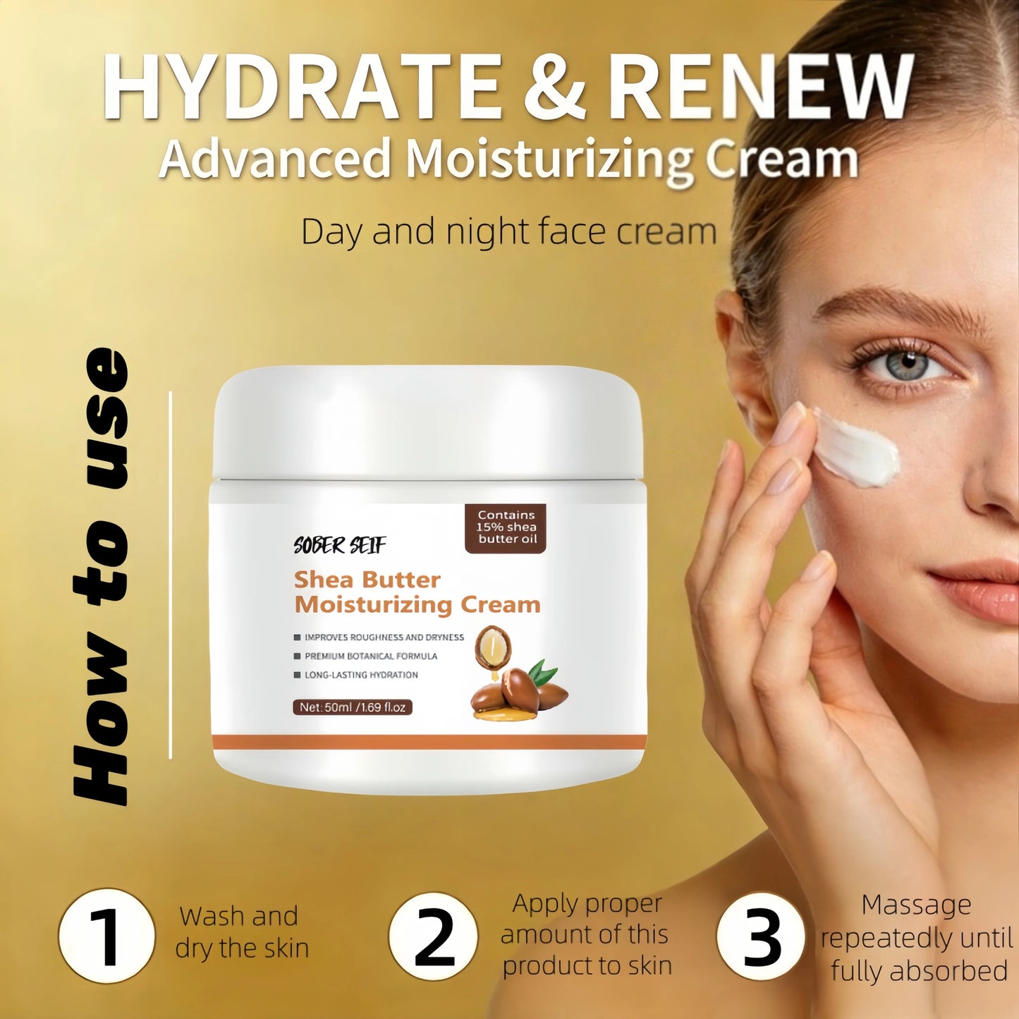 Moisturizer Shea Butter Long-Lasting Repair Firming Brightening For Dry Skin Practical Gift