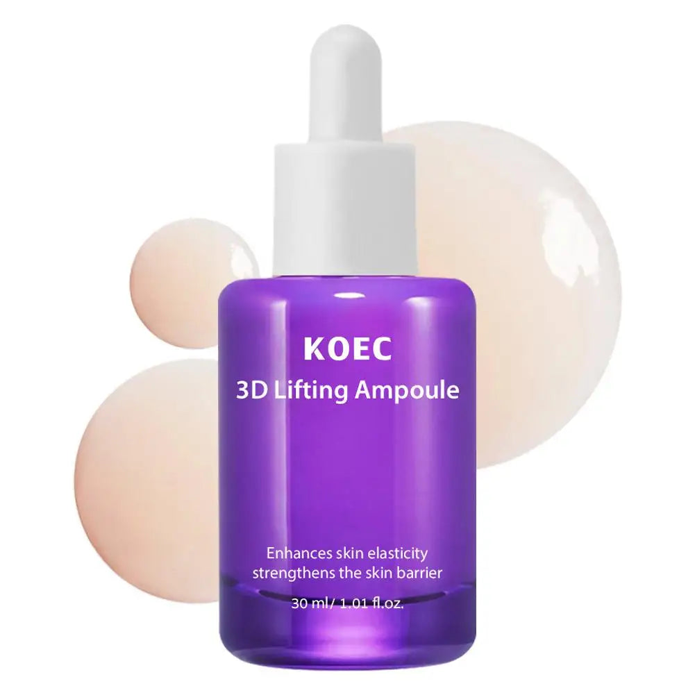 3D Lifting Firming Skincare Trio: Mist/Cream/Serum, Deep Hydration Antiaging Enhance Skin Elasticity Shrink Pores Smoothing Skin