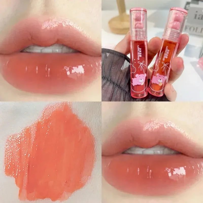 Moisturizing Mirror Lip Gloss Lasting Crystal Glossy Water Light Lip Glaze Nude Red Liquid Lipstick Women Lips Makeup Cosmetics