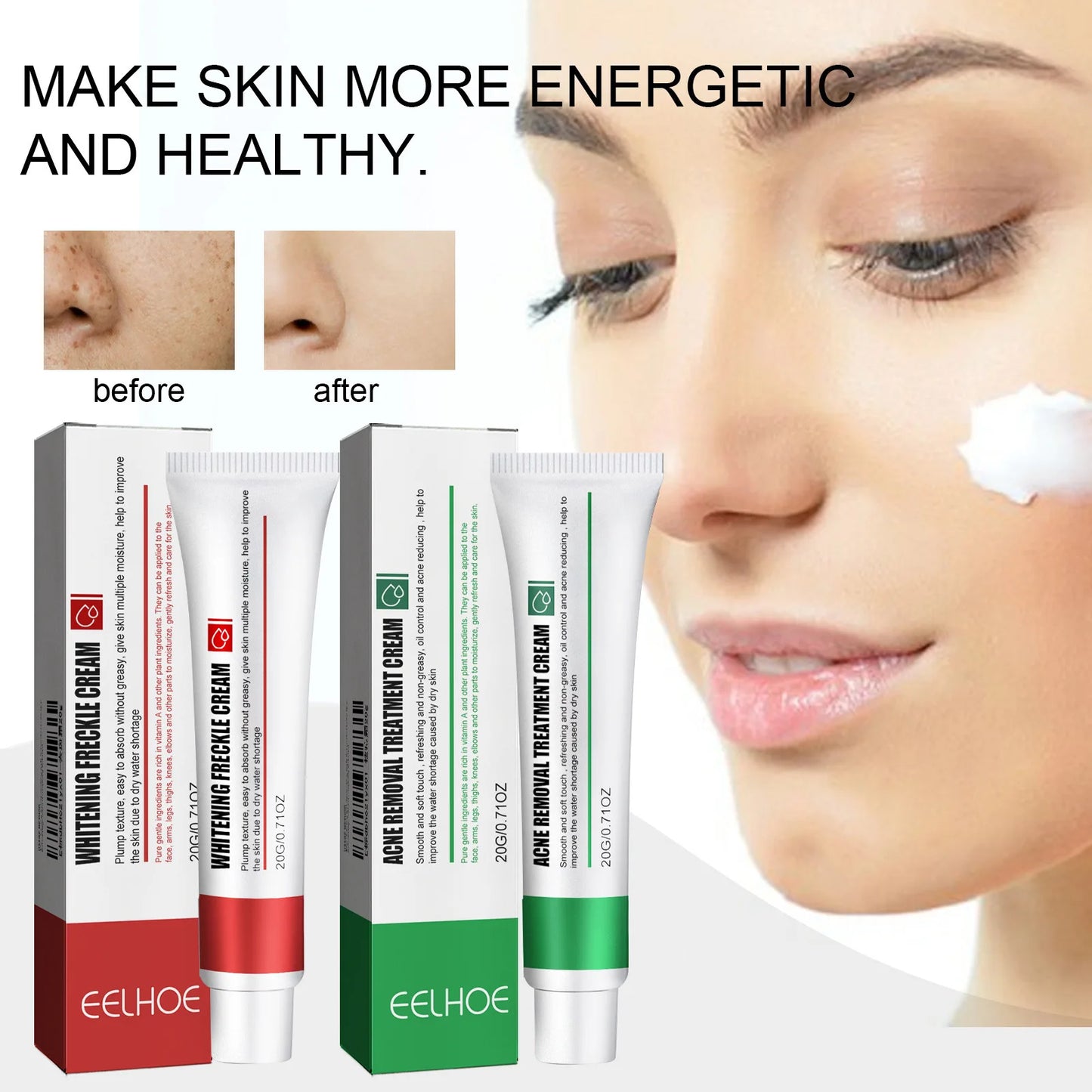 Skin Repair Cream Improves Dull Skin, Moisturizes and Cleanses Acne, Skin Repair and Care Cream