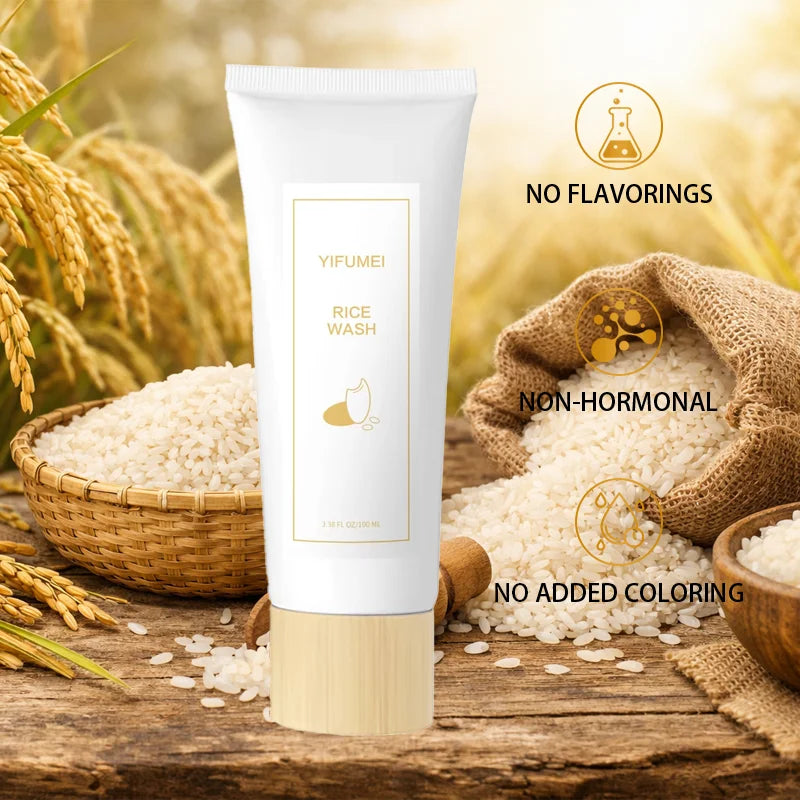 Rice Facial Cleanser Soothing Oil Control Face Wash Moisturizing Brightening Hydrating Face Cleanser Firming For Sensitive Skin