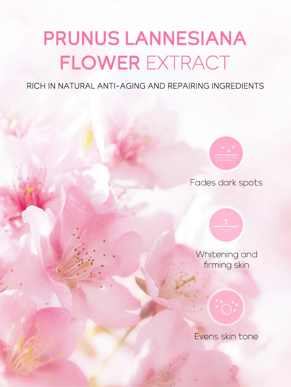LAIKOU Sakura Skin Care Sets Facial Cleanser Face Cream Serum Toner Moisturizing Brightening Anti Wrinkles Skin Care Kit