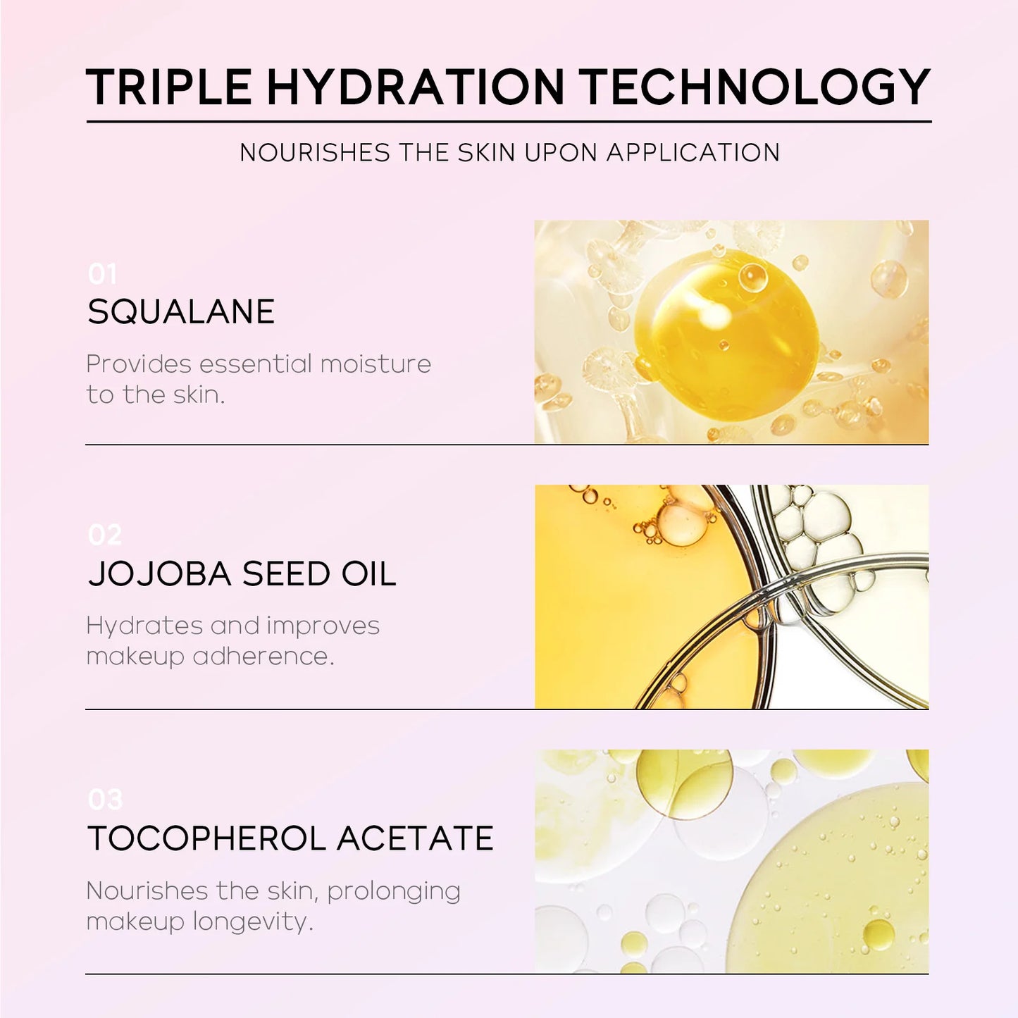 Base Makeup Facial Moisturizing Primer Moisturizing Primer Invisible Pores Smoothing Fine Lines Brightening Moisturizing